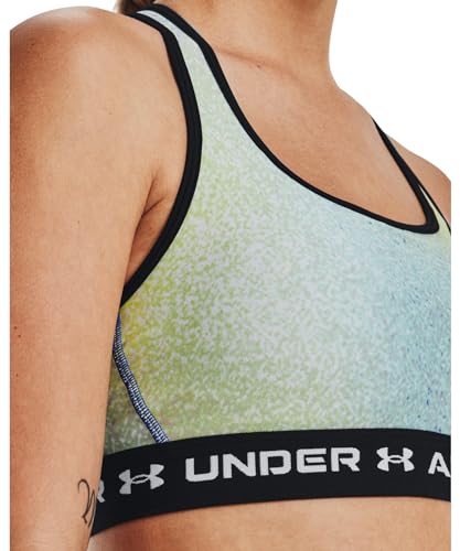 Image of Women's Armour Mid Crossback Printed Sports Bra