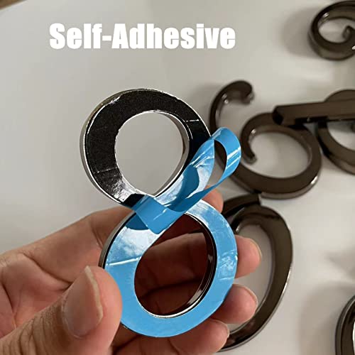 3 Inch House Numbers Stickers Black For Mailbox Apartment Hotel Office Room Door Address Sign Home Business Decoration Project. (Black) #TOP3
