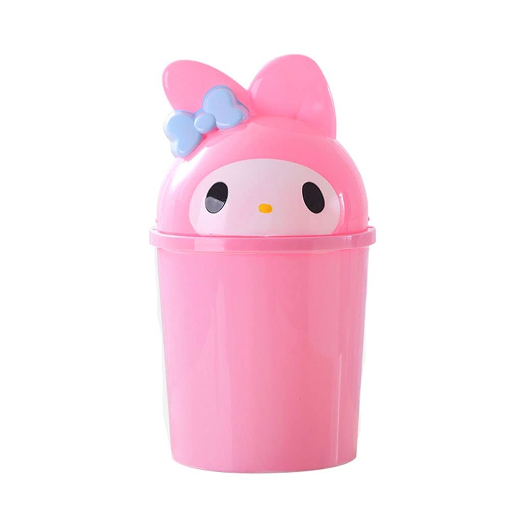 Garbage Can Cute Trash Can Fashion Creative Little Girl's Bedroom Clamshell Storage Bin Living Room Bathroom Household Indoor Trash Can Trash Bin