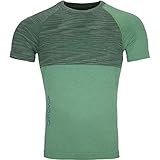 ORTOVOX Herren 230 Competition Short Sleeve M T-Shirt, grüne Isar-Mischung, S