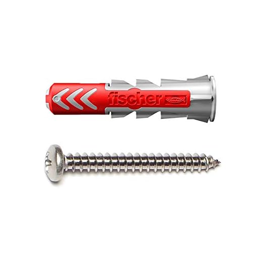 fischer DuoPower Universal Wall Anchors for Fastenings in Concrete, Brick, Drywall and Wood, (100, Old, 3/16" x 1") (50, 1/4" x 1 3/16", Old Version)