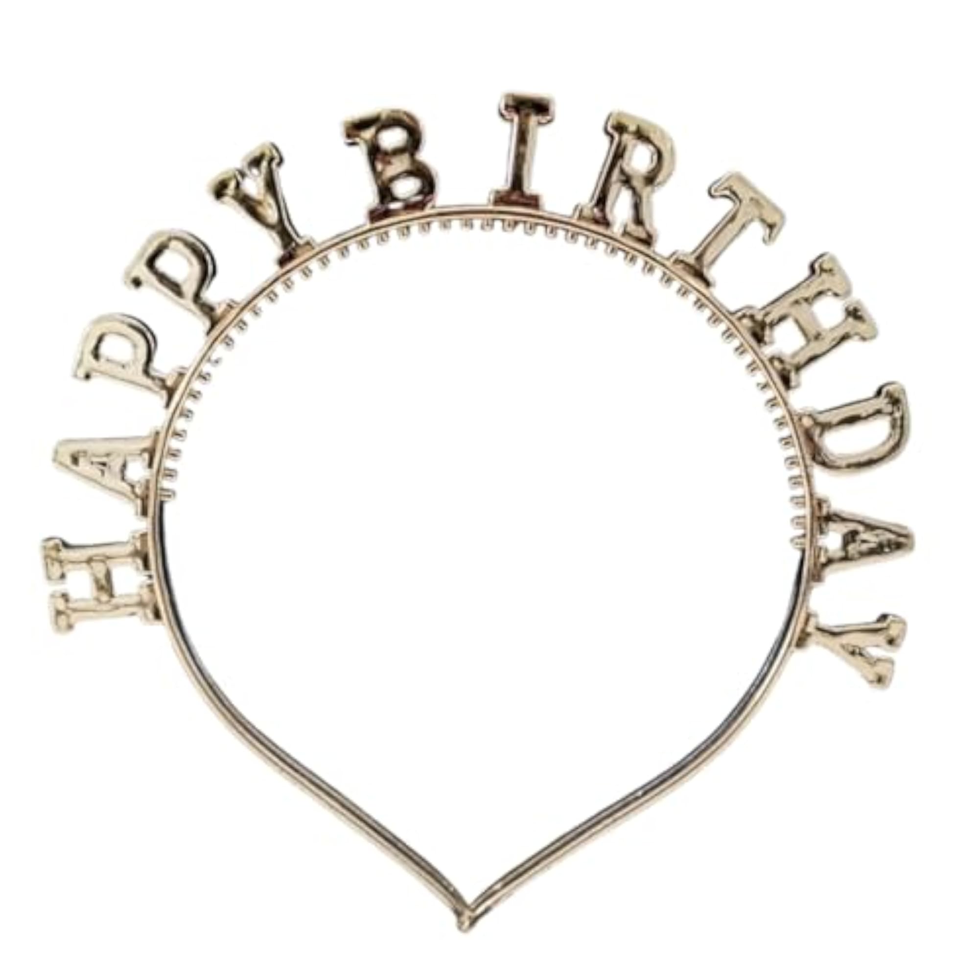 Happy Birthday Tiara Crown Headband with Birthday Sash