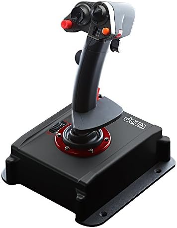 Flashfire Cobra V5 Flight Simulation Joystick with Hall Sensor Technology, Dedicated Throttle Control