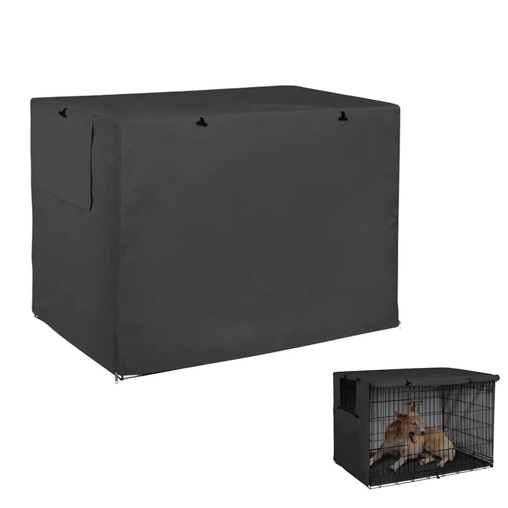 Housse de cage pour chien Oxford 420D imperméable et résistante noir