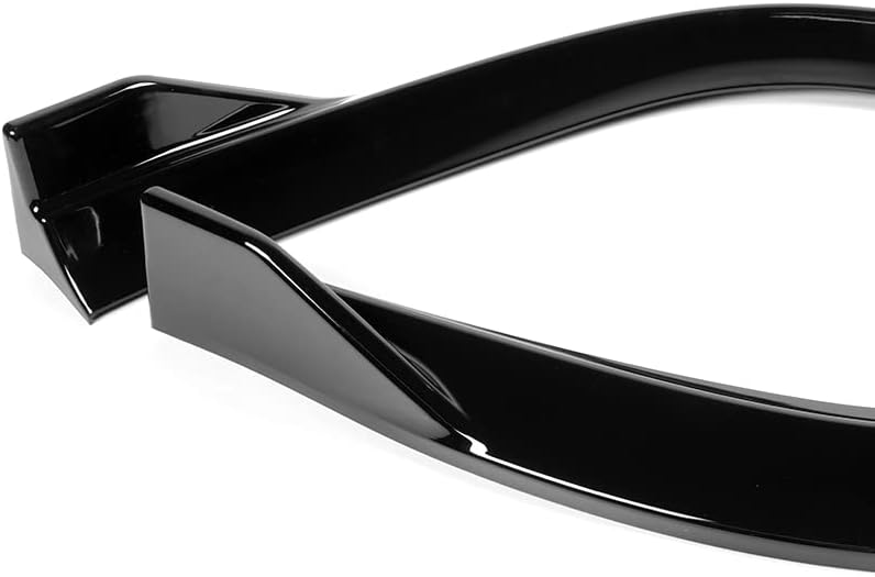 3PCS Front Bumper Lip Kit fit for compatible with 2011-2014 Dodge Avenger, STP-Style Splitter Trim Protection Spoiler, Air-Dam-Chin-Diffuser (Painted Black)