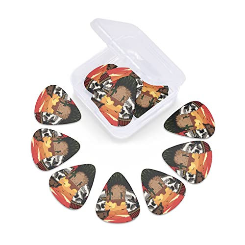 Lot de 12 médiators de guitare rétro indiens en forme de tête de mort pour guitare électrique, basse, acoustique, cadeau pour les amateurs de guitare avec boîte - Les Beatles, Paul McCartney, John Lennon, RIngo Starr, George Harrison Lot de 12 médiators de guitare rétro indiens en forme de tête de mort pour guitare électrique, basse, acoustique, cadeau pour les amateurs de guitare avec boîte – Image 4
