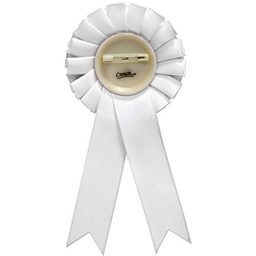 Cinta Roseta Blanca para Premios de Dominó miniatura 2