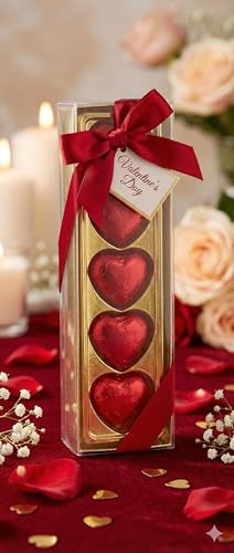Ahuja Mart Valentine Gift for Girlfriend – Golden Rose with Heart...