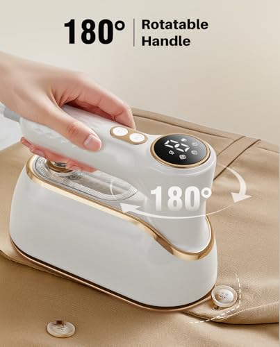 Eue DS-700 Travel Steamer Iron For Clothes, 1200W Portable Handheld Steamer Iron 4Mode With Lcd Display 10S Fast Heating 180° Swivel Handle Powerful Wrinkle Remover, Garment Steamer thumb #5