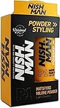 NISHMAN Hair Volume Powder P1, 20 gr | Light Control | Natural Matte Look | Hair Styling Powder Men | Hair Texture Powder Wax | Texturising, Volumising Hair Powder Men