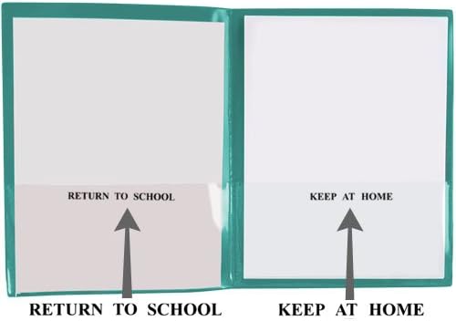 StoreSMART School/Home Folders - Metallic Colors - 30-Pack: 5 of Each Color - Letter-Size Twin Pocket - Durable, Archival Plastic - Made in U.S.A - SH900MCP30ENG