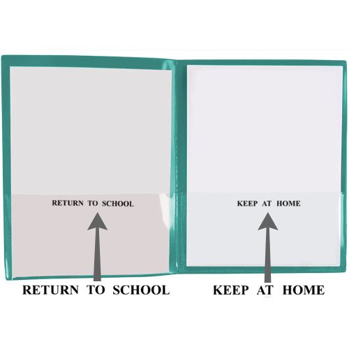 Storesmart® School/Home Folders - Metallic Colors - 6-Pack: 1 Of Each Color - Letter-Size Twin Pocket - Durable, Archival Plastic - Sh900Mcp6Eng #TOP3