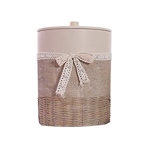 Corbeille à papier de bureau haut de gamme avec couvercle de protection