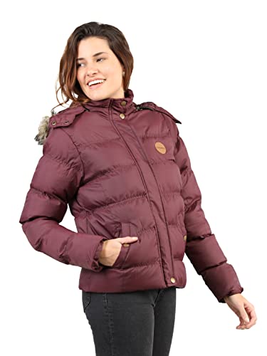 Image of CHKOKKO Women's Polyester Winter Standard Length Quilted Jacket
