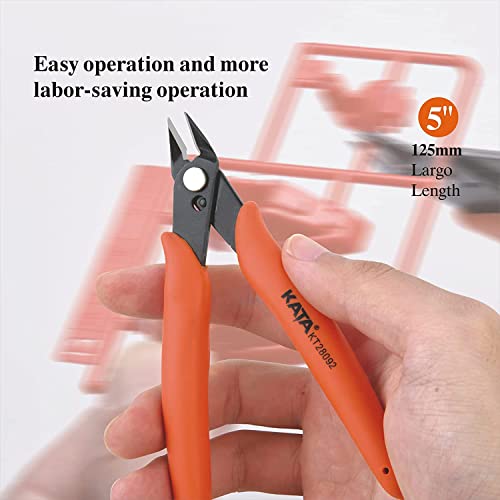 image for KATA Micro Wire Cutters Pliers: Precision Flush Cutter Tool for Jewelr
