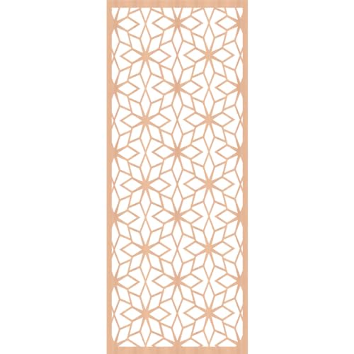 Image of 29 3 /8 inchW x 74 3 /8 inchH x 1 /4 inchT Lake Decorative Fretwork Wood Wall Panels, Alder