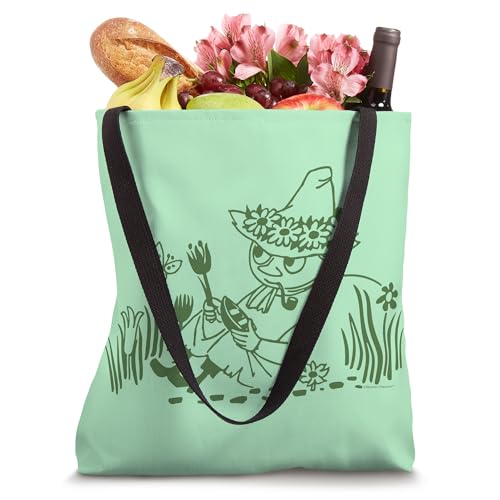Moomin Snufkin Relaxing In Nature Tote Bag miniatura 4