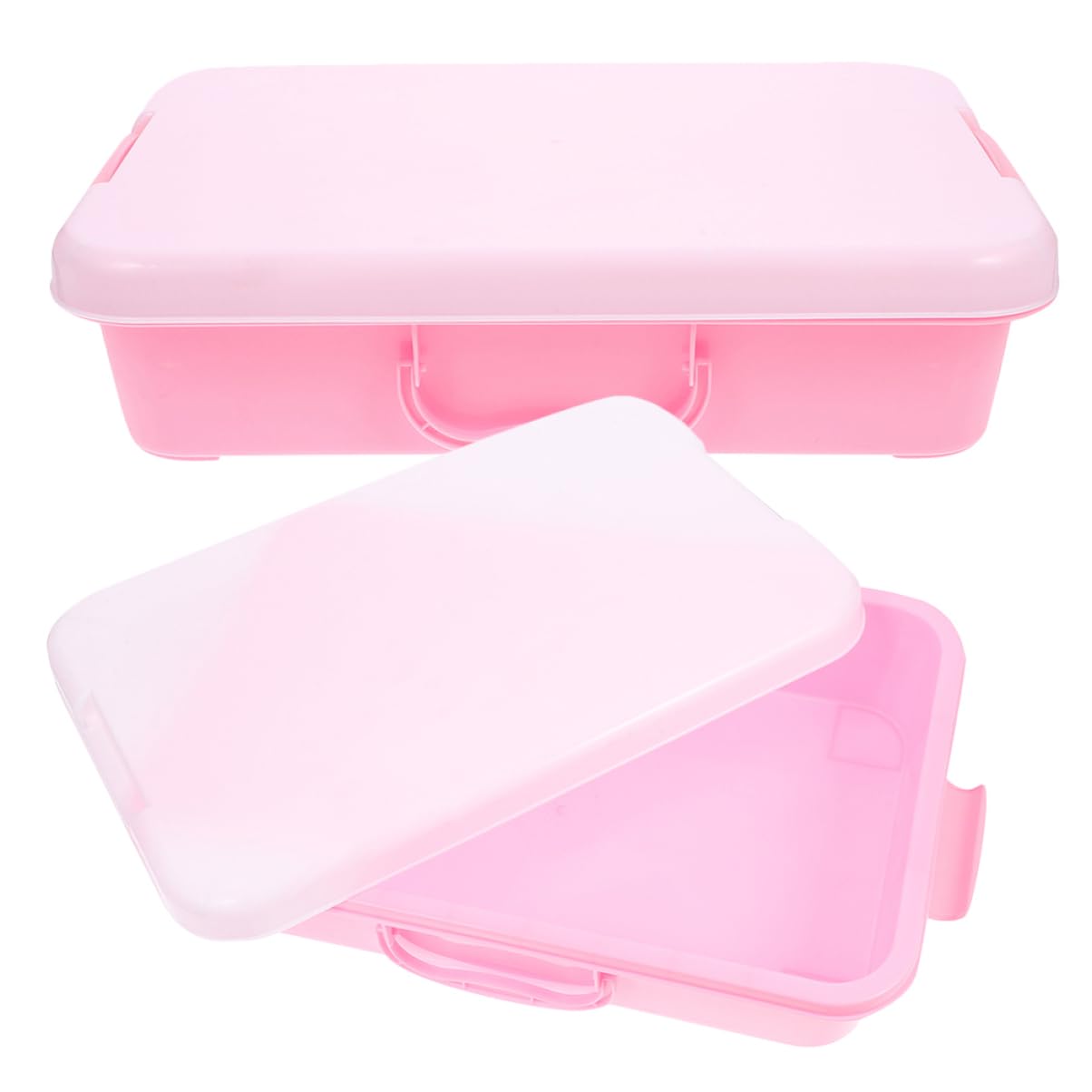 KONTONTY 2pcs Portable Sandbox Storage Box with Lid Lightweight Handheld Sand Tray for for Organizing Bedroom Playroom