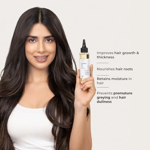 Image of Brillare 10% Rosemary Hair Oil for Hair Growth with 10% Olive Oil & 5% Castor oil | Reduces Hair Fall | Strengthens Hair | Visible Results in 4 Weeks.