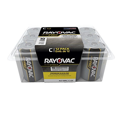 Rayovac Ultra C lot de 12 piles alcalines emballage refermable