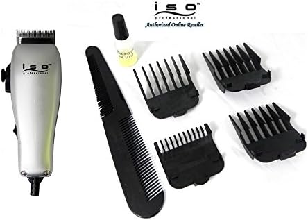 ISO BEAUTY Men's Electric Shaver Clipper Trimmer Hair Cut Machine 7 pcs kit