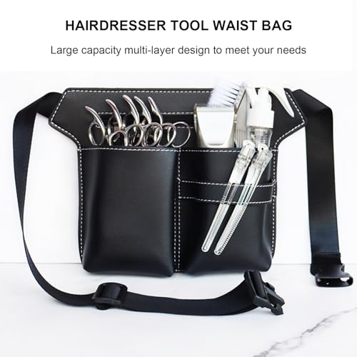 YUMILI Friseurscherentasche, Friseur-Werkzeugset, Friseur-Multifunktions-Friseurtasche (Grün)