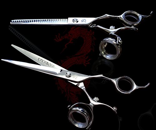 Kamisori Revolver Set w/ 6.5" Cutting Shear & 30 Tooth Thinning Shears/Scissors (K-7S)