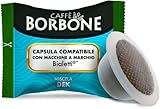 50 Capsule Miscela Dek Compatibili con Bialetti Mokespresso Caffè Borbone per Macchine a marchio Bialetti* (50, Decaffeinato) Decaffeinata *