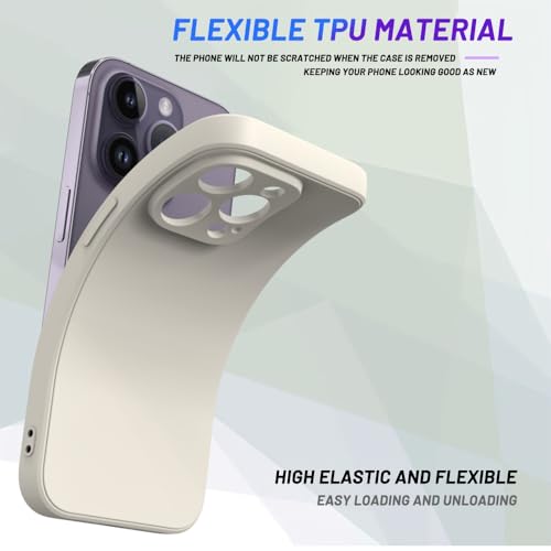 Image of for iPhone 14 Pro Case White, Scratch Resistant with Soft Touch, Slim Thin Phone Cover for iPhone 14 Pro 6.1 inch