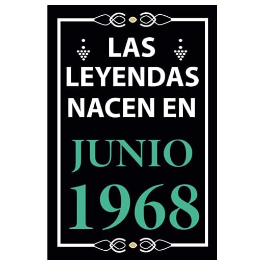 Las leyendas nacen en Junio 1968: Regalo de cumpleaños perfecto para hombre y mujer de 53 años I Cita positiva , humor I Cuaderno , diario , libro de ... I Idea original para el 53 cumpleaños