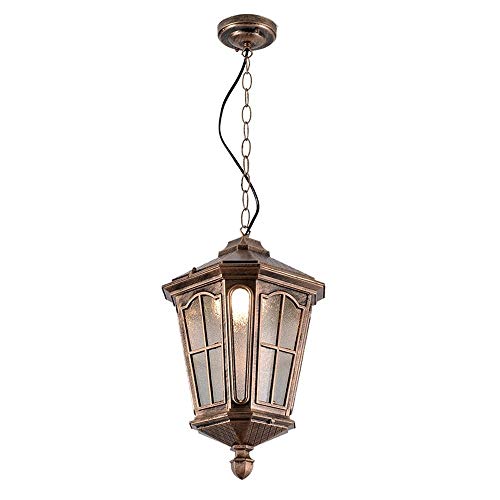 Plafonnier IP55 en aluminium moulé de prestige, luminaire suspendu bronze haut de gamme