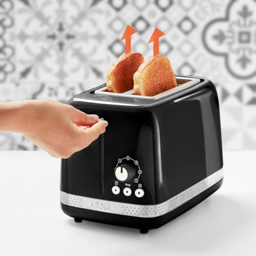 Torradeira Arno Soleil com 7 níveis de tostagem Preta SPTO