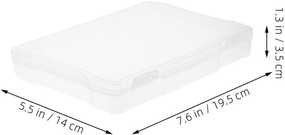 SECFOU 10pcs Plastic Photo Storage Boxes Portable Craft Storage Case with Lids Compact Organizers for Pictures Cards and Items Durable and Lightweight Design