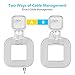 Wall Mount Holder for eero Pro Home WiFi System-Simple and Sturdy Wall Mount Holder Stand Bracket (NOT for eero 6 or eero pro 6), Without Messy Wires (White(3 Pack))