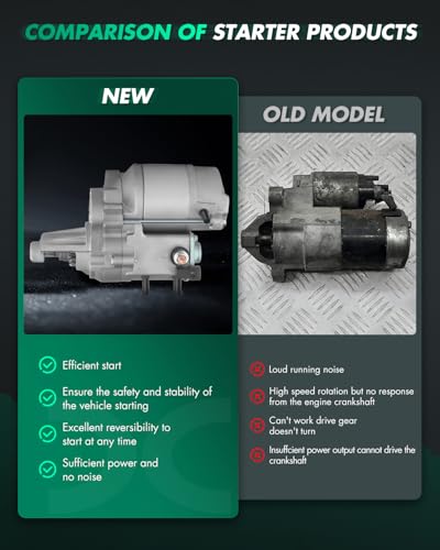Image of SCITOO Starter Compatible 17785N SND0165 for Dodge for Ram for Pickups 1999 2000 2001 3.9L 5.2L 1999 2000 2001 2002 2003 5.9L 2002 2003 3.7L 4.7L for Ram Vans 1999 00 01 02 03 3.9L 5.2L 5.9L Starters