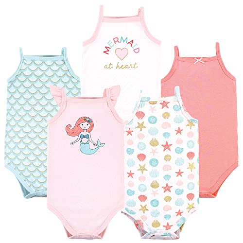 Image of Hudson Baby Unisex Baby Cotton Sleeveless Bodysuits