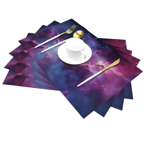 Sets de table vinyle PVC antidérapants et résistants à la chaleur lot de 6 - 7