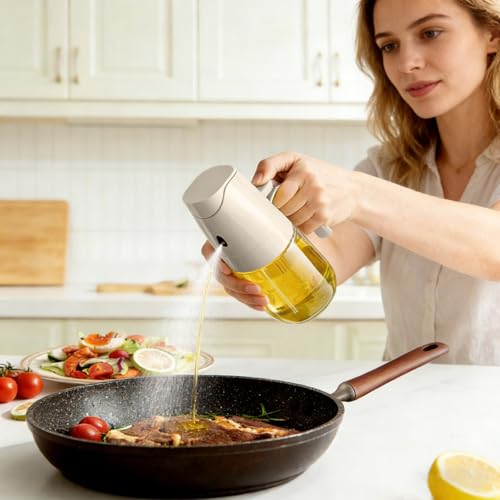 16oz/470ml Glass Oil Sprayer for Cooking, 2 in 1 Oil Sprayer Dispenser - image 4