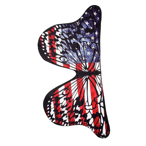 Capa de bandera americana GALPADA de poliéster para disfraces y decoración