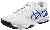 Asics, Training, Running ASICS Damen Gel-Dedicate 7 Indoor Tennis Shoe, White/Lapis Lazuli Blue, 42 EU