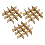 HOODANCOS 18 Stück Trennwände für Umzugskartons aus Robustem Karton 82X82X80mm für Schutz von Geschirr und Empfindlichen Küchenartikeln