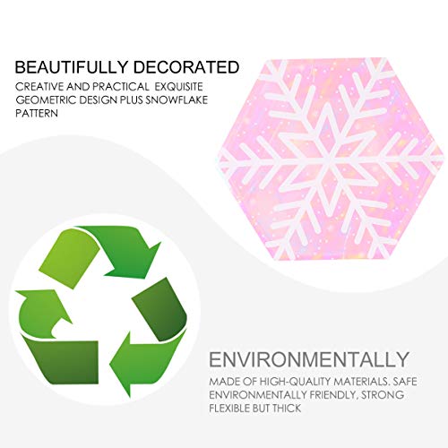 UPKOCH Pratos de adereços de festa suprimentos papel Natal Natal descartável amigável mesa redonda s