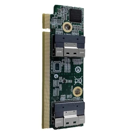 Tarjeta de Computadora SFF-8654 a PCIe X16 para Ampliar Servidor 1U Compacto 3