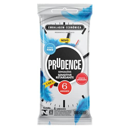 Preservativo Prudence, Opaco, Pacote de 6