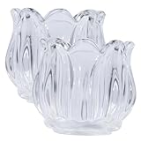 Porte-bougie chauffe-plat en verre : utilisez-le pour célébrer les fêtes et les mariages importants et créer une ambiance romantique et raffinée, décoration de table