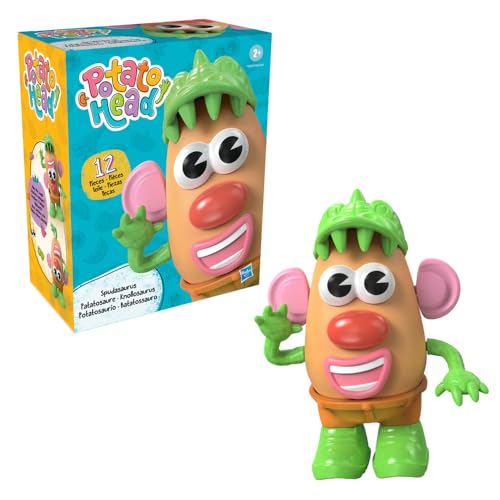 Image of Potato Head Spudasaurus Dinosaur Figure with 12 Parts and Pieces, Toddler and Preschool Toys for Boys and Girls Ages 2 Years and Up