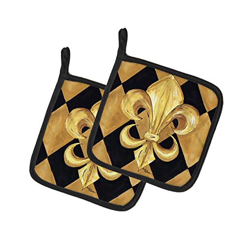Caroline's Treasures Fleur De Lis Pot Holders