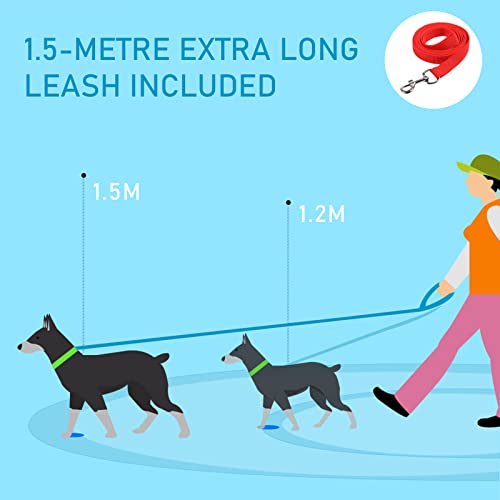 Patas Lague No Pull Dog Harness With Leash Set, Adjustable Reflective Dog Vest Harness For Medium Dogs, Step-In Pet Harness With Soft Padded Vest (Red) #TOP6