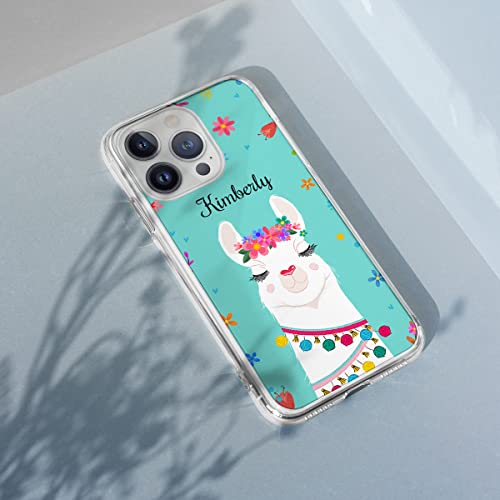 Somlatic Personalized Llama Phone Case Funny Llamas Floral Phone Cover Protective Cases For Llama Lover Women Girls Compatible With Iphone 14 13 12 11 Pro Max Mini X Xs Xr #TOP4