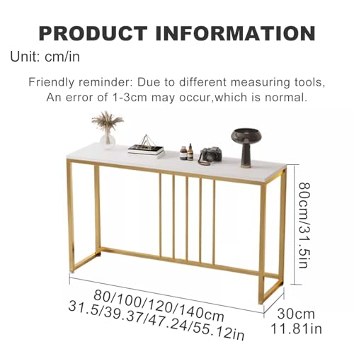Mesa consola de madera contemporánea con patas de metal estables 3